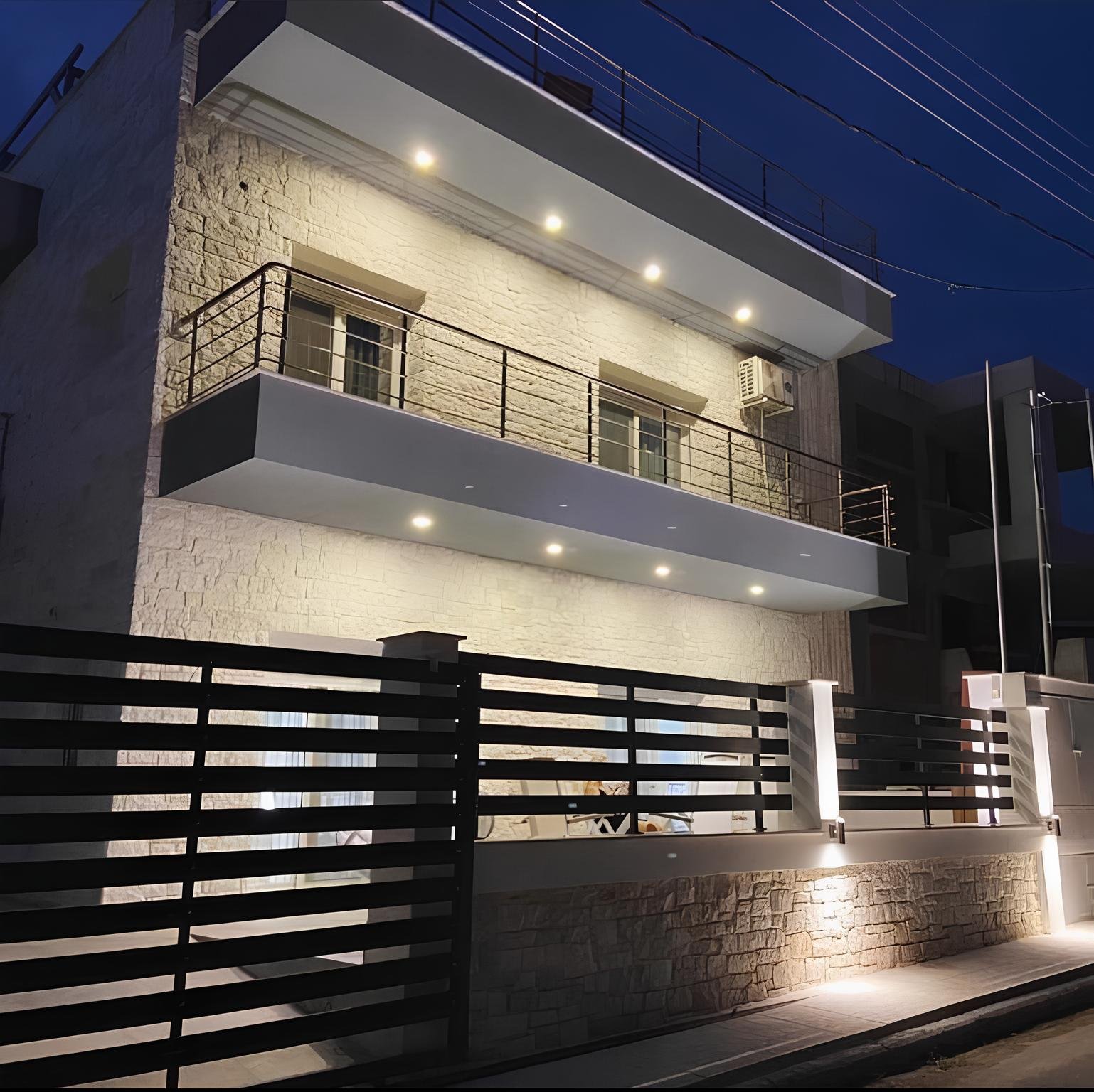 Evening Facade — White Coral